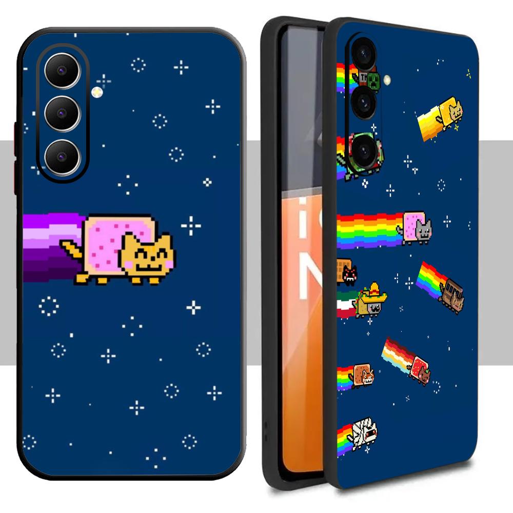 Samsung Galaxy A55 - เคสโทรศัพท์ลายแมวน่ารักสุดฮิตสำหรับ Samsung Galaxy A16 A56 A36