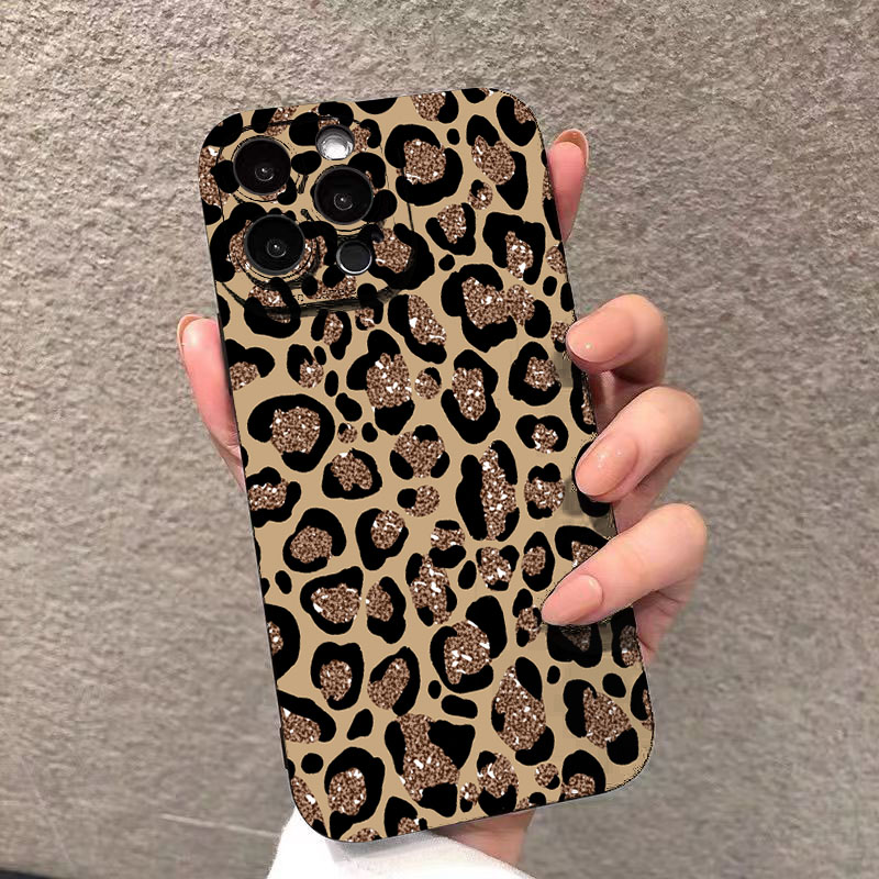 Samsung Galaxy A55 - เคสโทรศัพท์ลายเสือดาวสำหรับ Samsung Galaxy S21 S22 S23