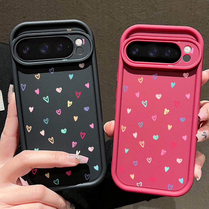 เคสโทรศัพท์แบบนิ่มลายหัวใจสีสั - Google Pixel 9 Pro บทวิจารณ์และราคา